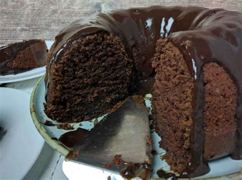 chocolate buttermilk bundt cake   bowl scratch cake