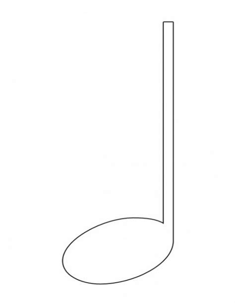 clip art quarter note  coloring pages  notes