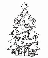Christmas Tree Drawing Coloring Kids Inspirationseek sketch template