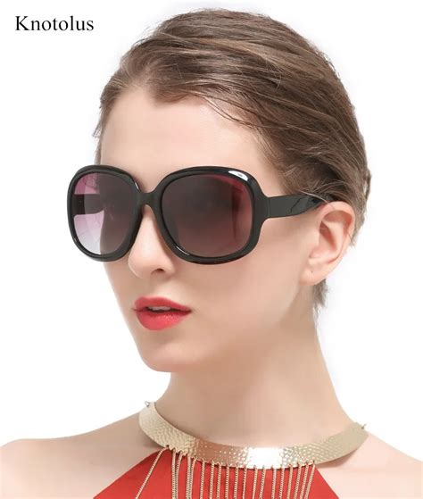 knotolus 2018 women oversized square polarized sunglasses luxury brand