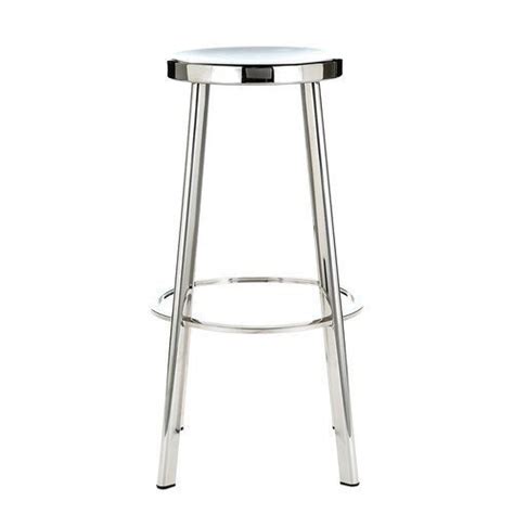 Round Top Polished Silver Stainless Steel Stool Size 3 5 To 4 Feet
