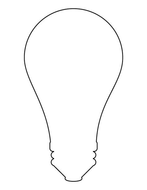 light bulb cut  template