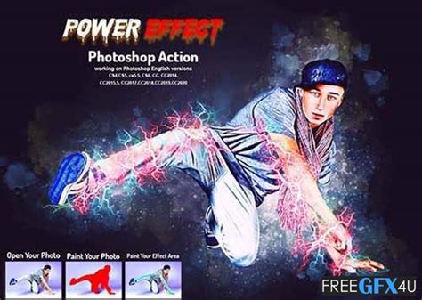 power effect photoshop action   freegfxu