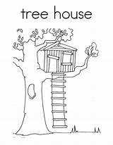 Coloring Treehouse Tree House Pages Kids Clipart Color Magic Colouring Printable Drawing Treehouses Drawings Book Luna Template Books Sketch Clipground sketch template