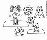 Coloring Dolls Paper Pages Popular sketch template