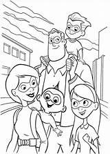 Incredibles Coloring Pages Family Happy Drawing Printable Kids Sheet Color Sheets Disney Getcolorings Getdrawings Colornimbus Super Colo Happ sketch template