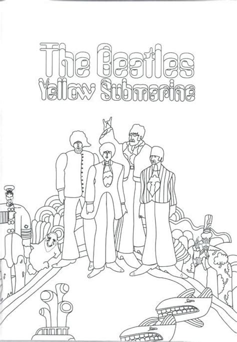 beatles coloring book coloring book yellow submarine coloring pages