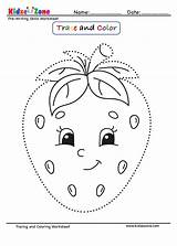 Trace Kidzezone Tracing Draw Preschool Prek sketch template