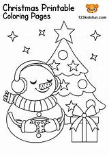 Christmas Coloring Kids Pages Color Printables Number sketch template