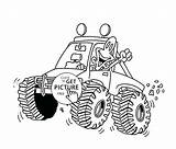 Coloring Pages Truck Monster Mud Digger Big Rig Transportation Grave Water Color Getcolorings Printable Avenger sketch template