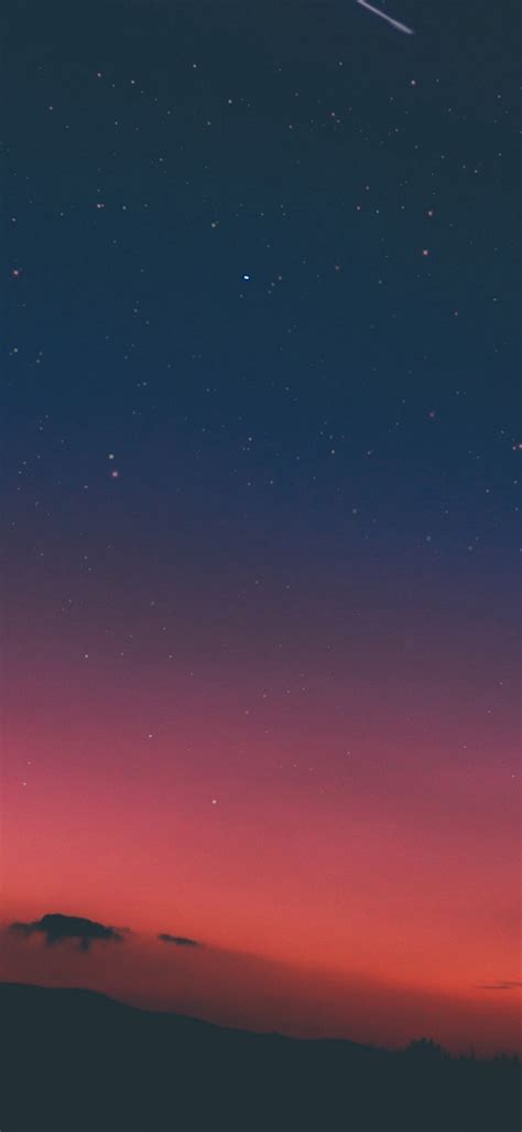 night sky sunset pink nature iphone x wallpaper download
