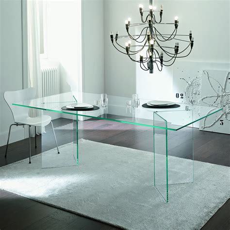 Tonelli Bacco Glass Dining Table Klarity Glass Furniture