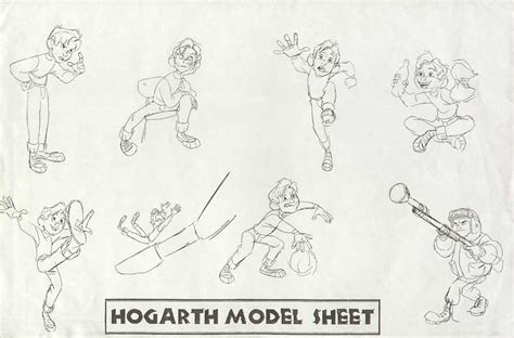 living lines library the iron giant character hogarth hughes model sheets