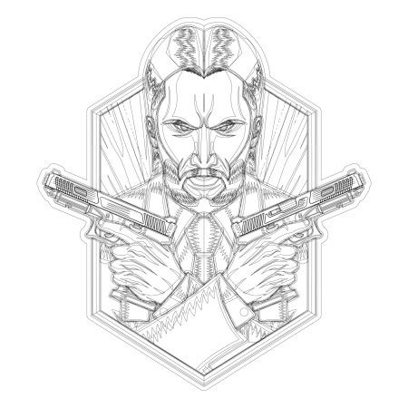 john wick coloring page fun coloring coloring home