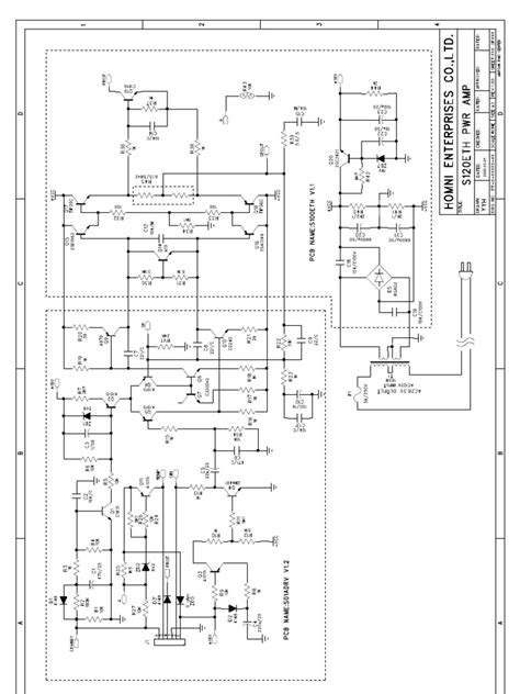 klh asw   subwoofer schematic  board