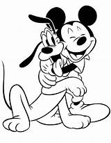 Pluto Mickey sketch template