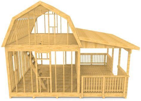 barn shed plan  story porch design pauls sheds