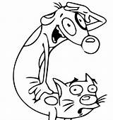 Catdog sketch template