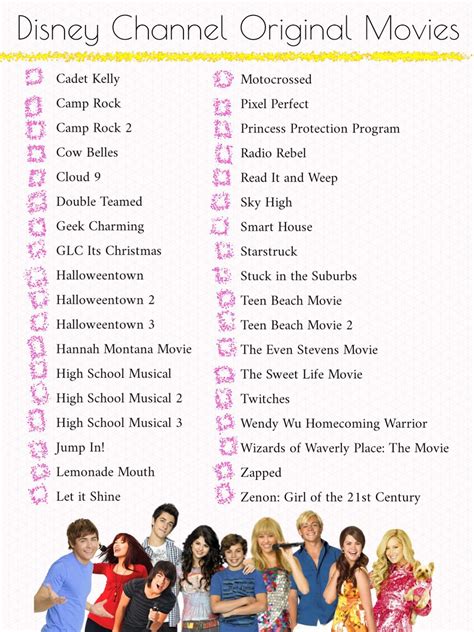 disney channel original movies checklist disney movies   disney original movies