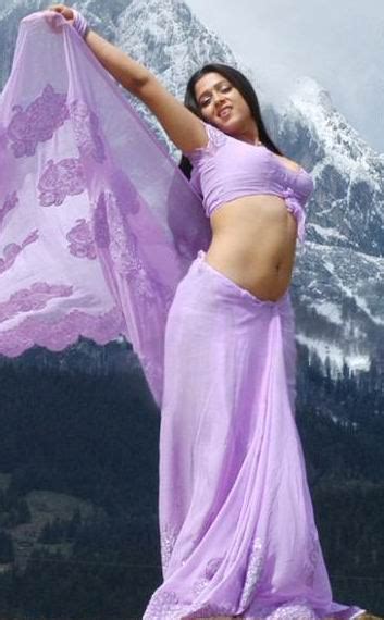 Telugu Sexy Actress Charmi Kaur Hot Photos Charmi In Purple Saree