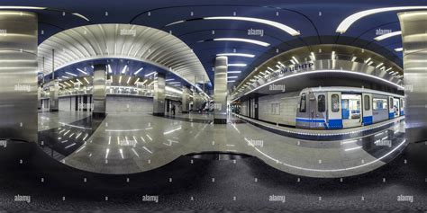 view  moscow metro delovoy tsentr station alamy