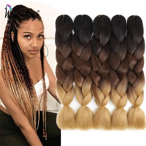 hq images ombre synthetic braiding hair  ombre twist synthetic