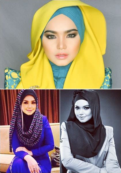 hijab style penampilan siti nurhaliza yang anggun