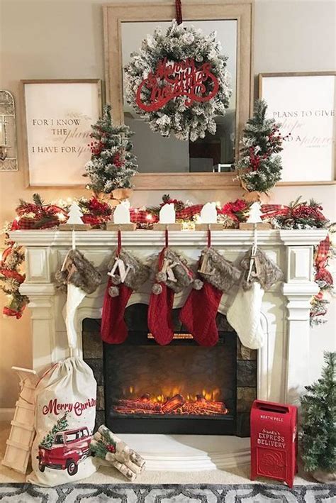 popular mantel decorating ideas   comfortable living room christmas mantel decorations