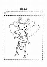 Mosquito Dengue Colorir Desenhos sketch template