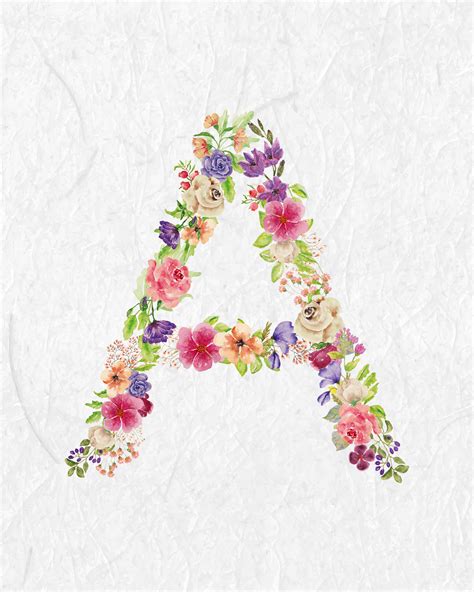 printable floral monograms  cottage market