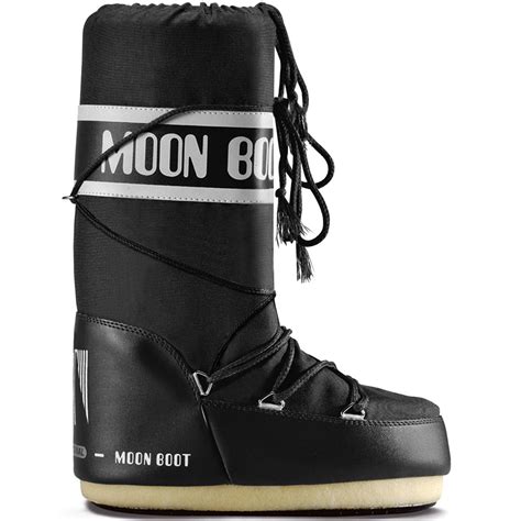 moon boot  tecnica nylon unisex moonboots black winter boots moon