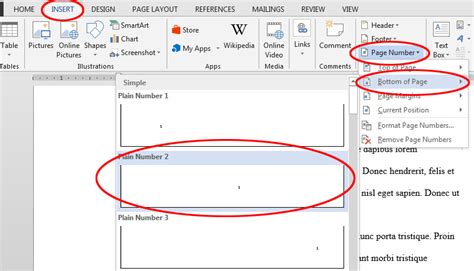 add page numbers  microsoft word