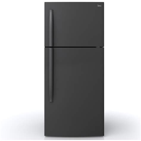midea  cu ft top mount refrigerator  black walmartcom
