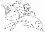 Sirene Triton Princesse sketch template