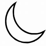 Outline Moon Clipart Crescent Tattoo Drawing Half Cartoon Shape Clip Simple Small Cliparts Tattoos Cresent Library Clipartbest Filipino Sun Choose sketch template