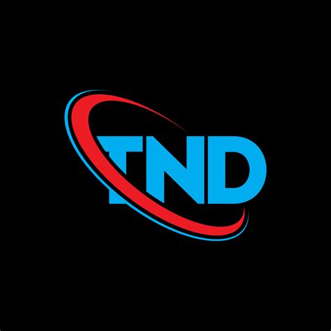 logotipo de tnd  letra diseno del logotipo de la letra tnd logotipo de iniciales tnd