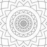 Mosaic Symmetrical sketch template