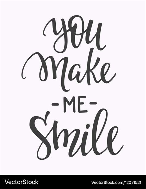 smile quote typography royalty  vector image