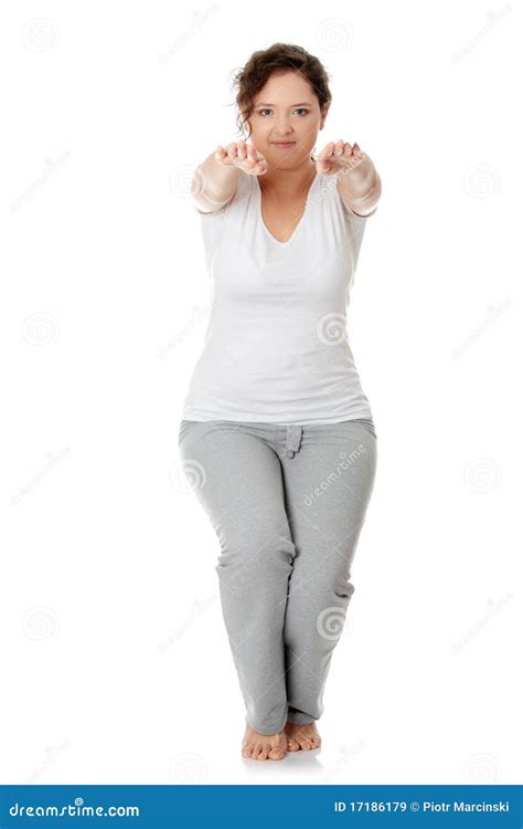 young woman  exercise stock image image  recreation