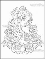 Coloring Pages Tattoo Adult Now Later Cry Smile Cool Girl Drawing Laugh Rose Outline Book Printable Color Sheets Dragon Tattoos sketch template