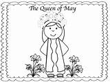 Crowning May Blessed Coloring Mother Pages Book Mini Prayer Teacherspayteachers Prek Pups Created Miss sketch template