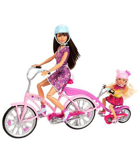 mattel barbie sisters bike for two playset imported toy fashion dolls