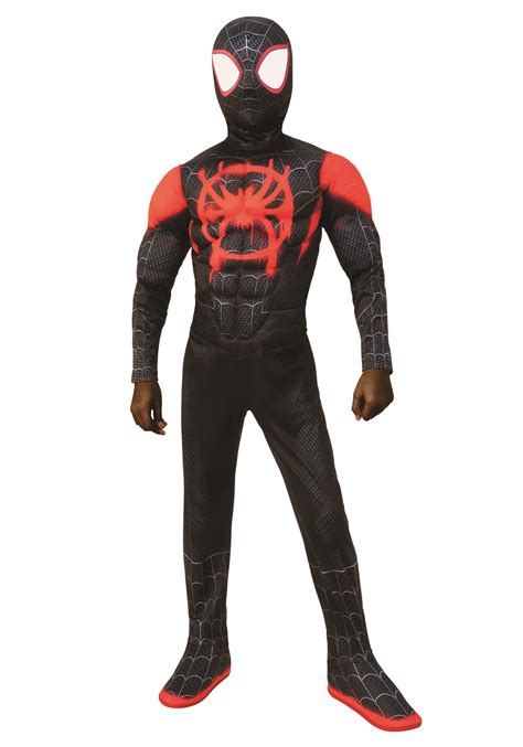 specialty deluxe muscle spider man red black adult mens costume