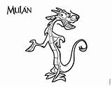 Mulan Coloring Pages Animation Movies sketch template