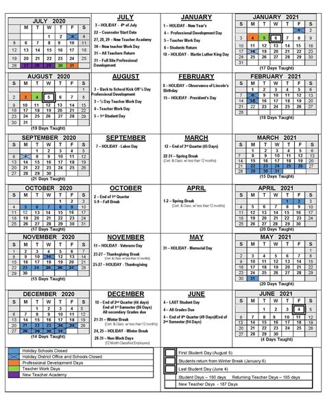 2020 21 School Calendars Academic Calendars Monterey Peninsula