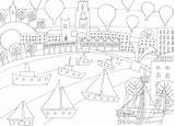 Bristol Colouring Attractions Scenery Iconic Sheets Colour City Shipshape Fashion sketch template
