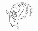 Plankton Coloring Pages Popular sketch template