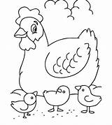 Coloring Ferme Farms Momjunction Toddler Cow Coloriages Chickens Chick Coloringfolder sketch template