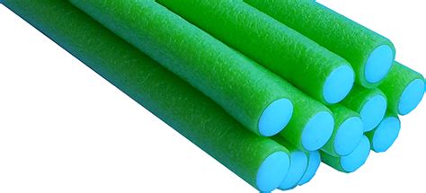 bendy flexible foam rollers lime green pack    mm