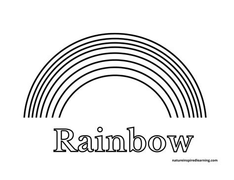 rainbow coloring pages  printables